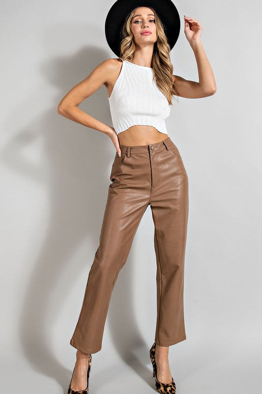 Faux Leather Pants – Chloe Ellis Online Boutique